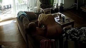 BBW Swiss wife gets fucked by husband and caught on home cam