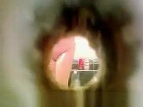 Chubby wife showering