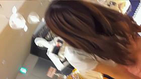 Upskirt gorgeous view of the teen looking Asian amateur