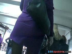 Up the petticoat of violet suit