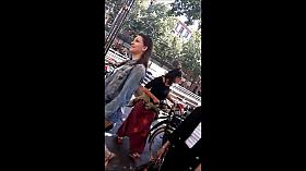 teen candid ass in tight short