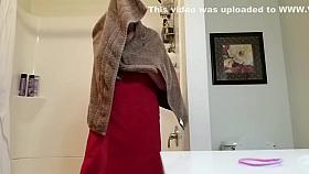 HD Blond GF Hidden Cam Bathroom Shower Spy Sexy Small Tits Milf Voyeur 3-26