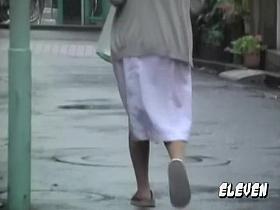 Oriental nurse gets really surprised when she encounters some sharking lad