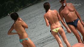 Beach voyeur video full of sweet natural tits goodness