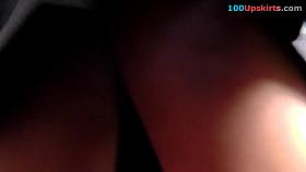 Hot upskirt hotty in mind boggling heels