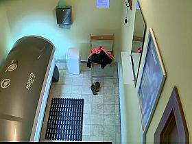 Sexy blonde tanning her great body