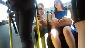 upskirt in the bus