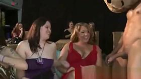 Cfnm nubian lady sucking a cock at party