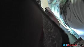 Adorable and hawt blond upskirt movie