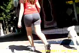 Hot teen walking with your puppy