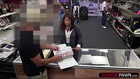 Big tits mom wants to sell her husbands collection to bail him