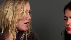 Deepthroating cfnm babes sucking hard cock