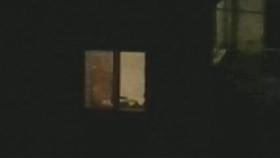 Horny couple caught playing at open window