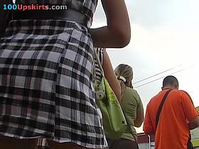 Receive lustful from this booty upskirt