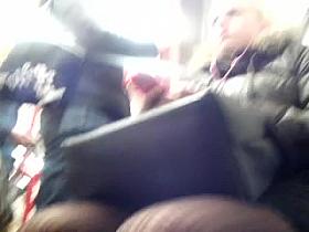 sexy bitch with sexy legs in metro