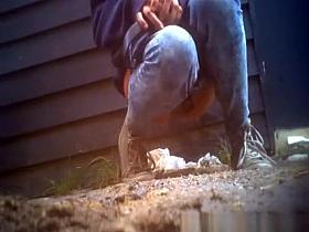 Girls pissing in public places