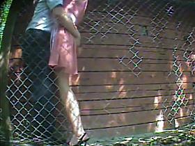 voyeured couple - outdoor fucking