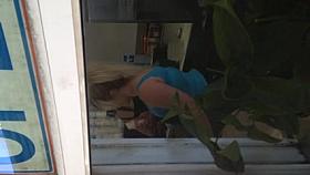 Sexy Armenian BBW eating ice cream