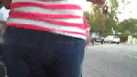 Mary & her ass & butt in nice tight jeans