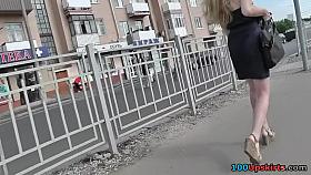 View up petticoat discloses her secret