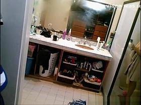 Hot blonde wife spied in bathroom