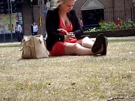 Voyeur. Boobs In The Park