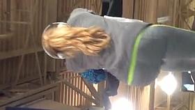 Blonde Latina milf beautiful ass vid2