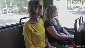 Great upskirt legs and purple panty