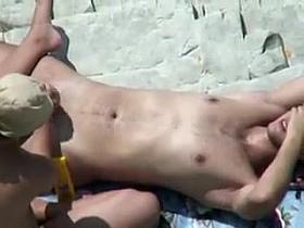 He gets a handjob and voyeur spied it