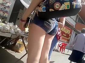 Hottest denim shorts ever on that fine ass