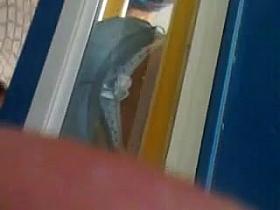 SDRUWS2 - Panty thong at the bus stop