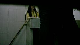 Hairy Asian pussy spread over the hole in the ground