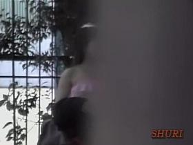 Beautiful Asian with humble tits shuri sharked on the street