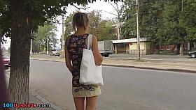 Escalator upskirt in a mall