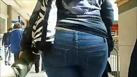 Milf Mature in tight jeans big ass butt mom phat booty 5