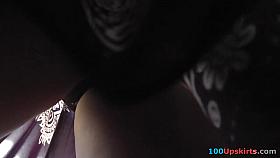 Tasty pussy upskirt view makes horny any man