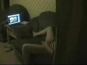 Great ! I spied my sister masturbating watching porno