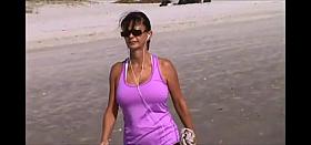 candid sexy milf huge jiggly tits walking slow mo