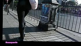 Candid voyeur perfect ass of a college chick