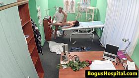 Hospital spycam fucking with young eurobabe