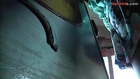 Romantic blond upskirt clip