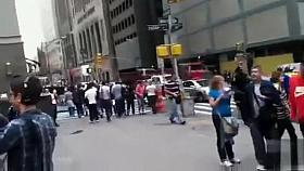 Half-naked chicks protesting against capitalism