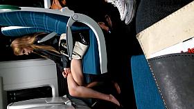 Train Perving - Teen with Amazing Legs