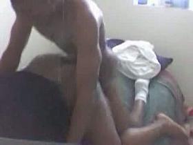 gay sex of two fit coloured blokes doing it doggy style