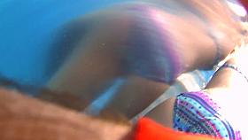 Underwater Young blond Girl