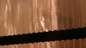 Spying through the window big tits blonde.