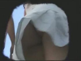 Candid street clip of two teen friends with additional upskirt shots