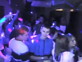 Shy strippers dancing in the club