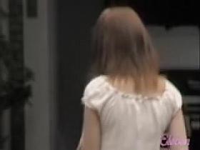 Beautiful Japanese brunette recorded with her skirt up