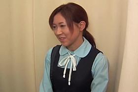 Pussy exam of a teen Japanese minx included hardcore fucking